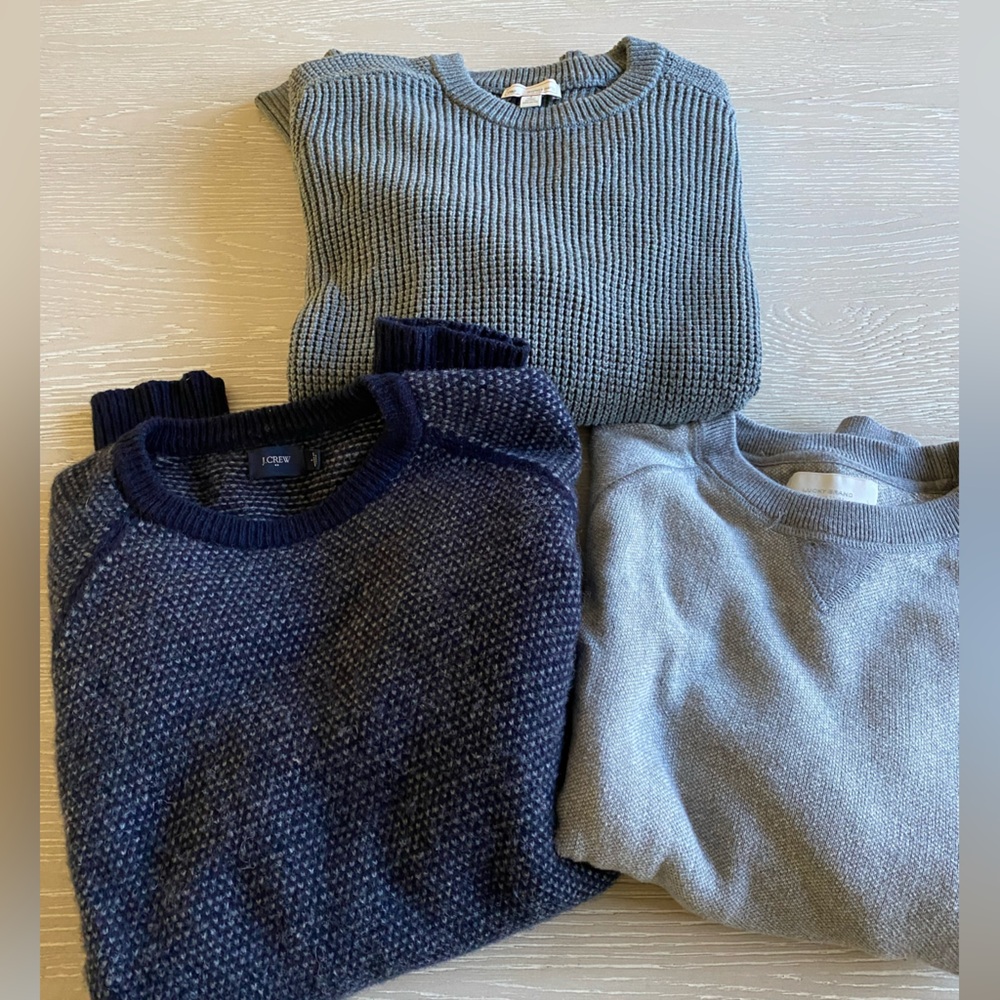 Men’s Sweater Bundle: J. Crew, Gap and Lucky size Large.